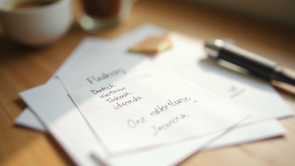 Handgeschreven aantekeningen over Vlaams dialect en Nederlandse taalvarianten